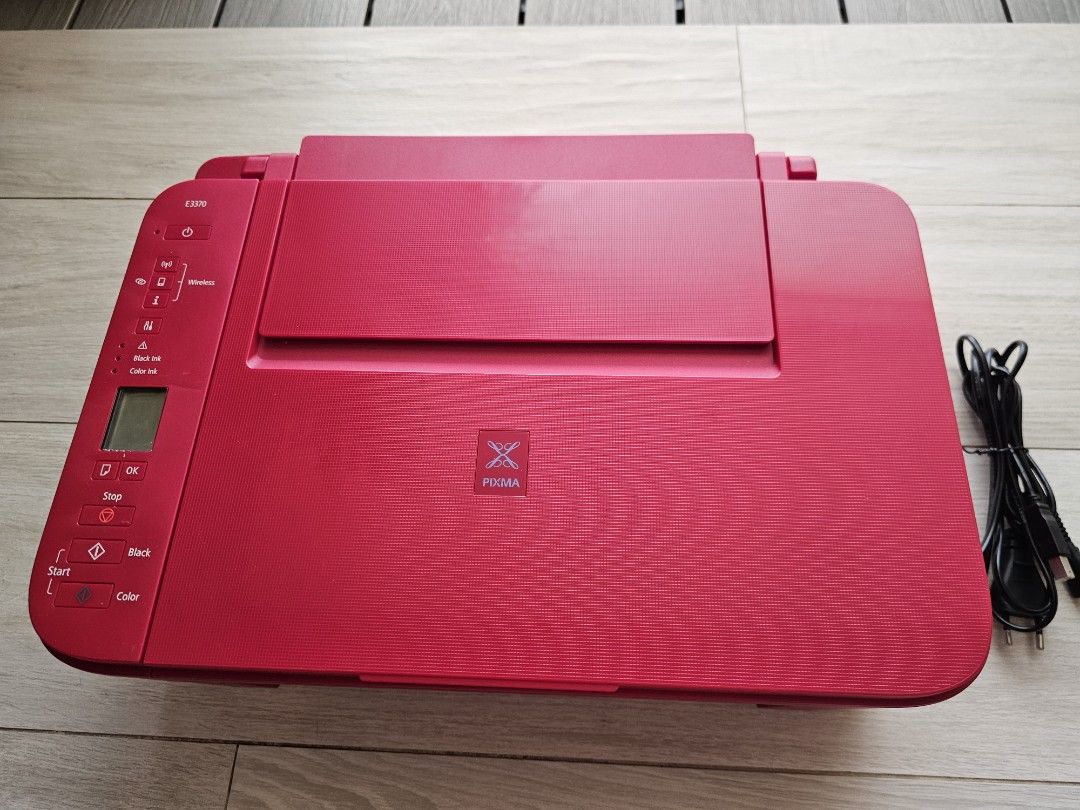 Canon PIXMA E3370 Red All-in-One Printer489317370776801280