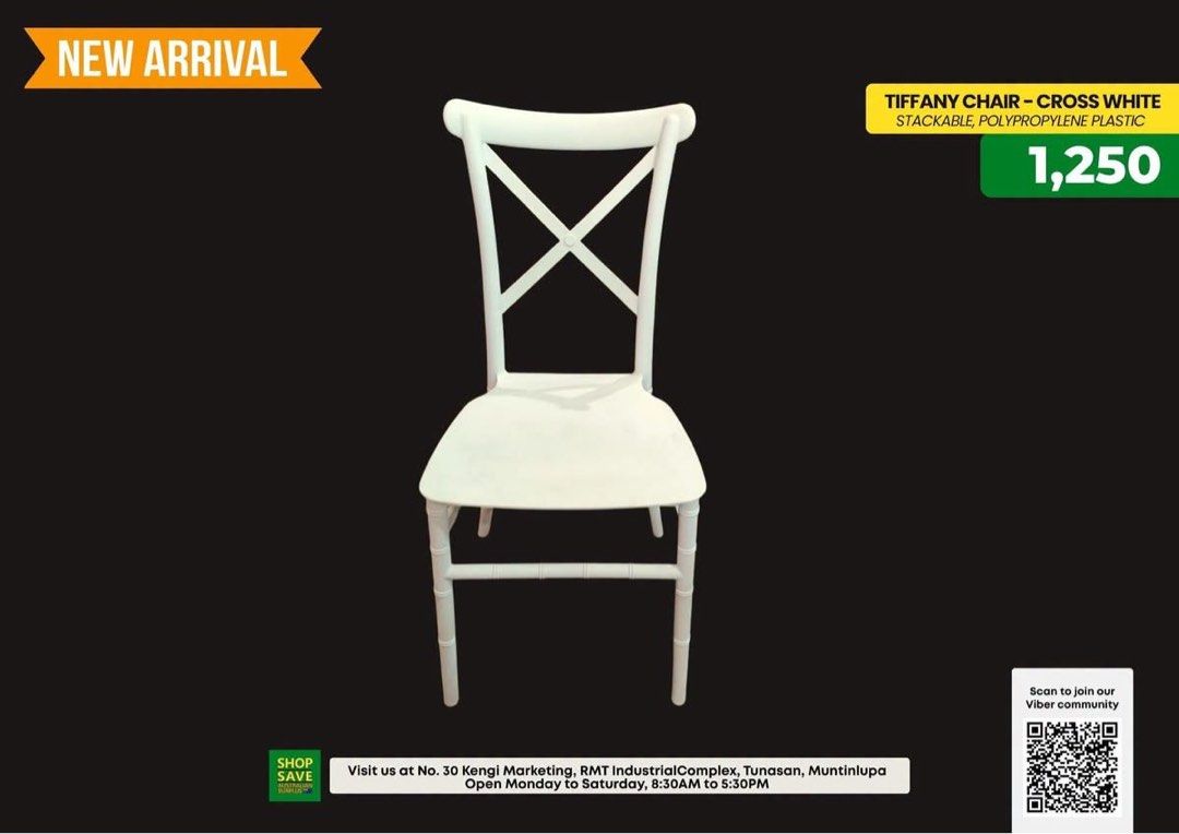 Catering Table and Chairs (Category: Chairs) located in Muntinlupa City. Submitted by aussie.surplustore (Listing ID 1445242638, Image 3). Description: Tiffany Chairs and Table Location: Muntinlupa Janine - 0948 098 5387.