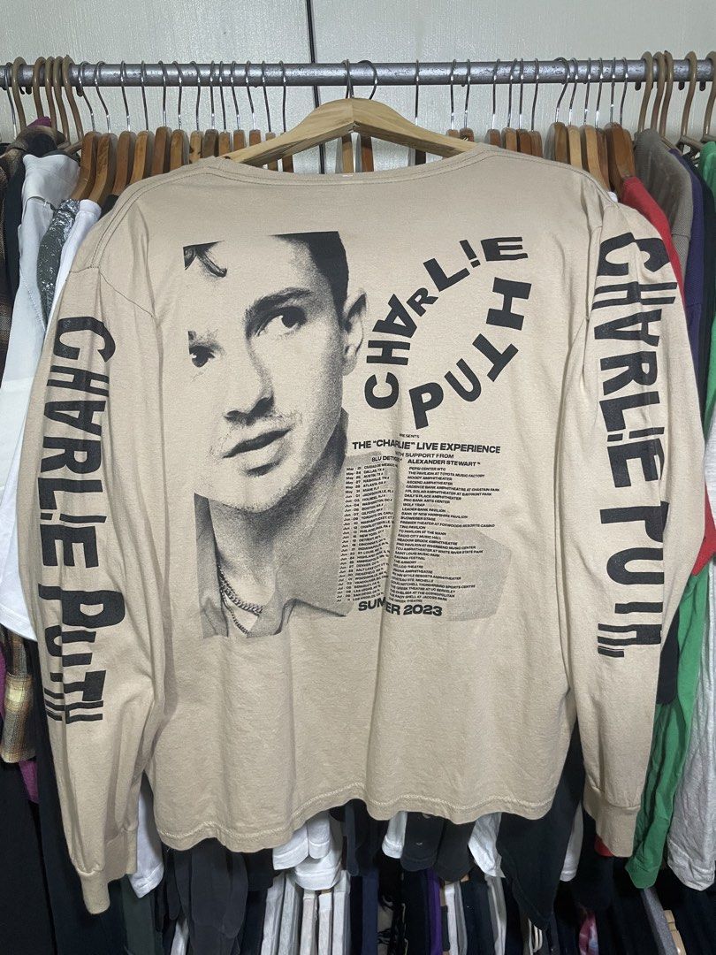 Charlie Puth tour 2023 longsleeve (Category: Tshirts & Polo Shirts ) located in Hermosa. Submitted by oddballs.vtg (Listing ID 1445352213, Image 2). Description: 21.5x27.