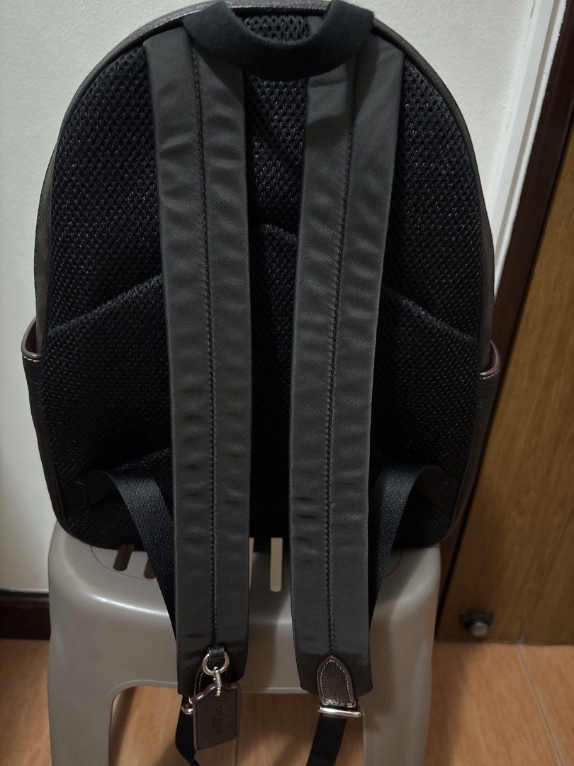Coach Leopard Print Leather Backpack (Category: Backpacks) located in Manila. Submitted by pugo_08_08_08 (Listing ID 1445250750, Image 2). Description: - Fun leopard print Coach backpack - Black leather accents and straps - Ample interior space for essentials - Smooth working zippers - Perfect for everyday use or travel - Shows some signs of wear, but plenty of life left.