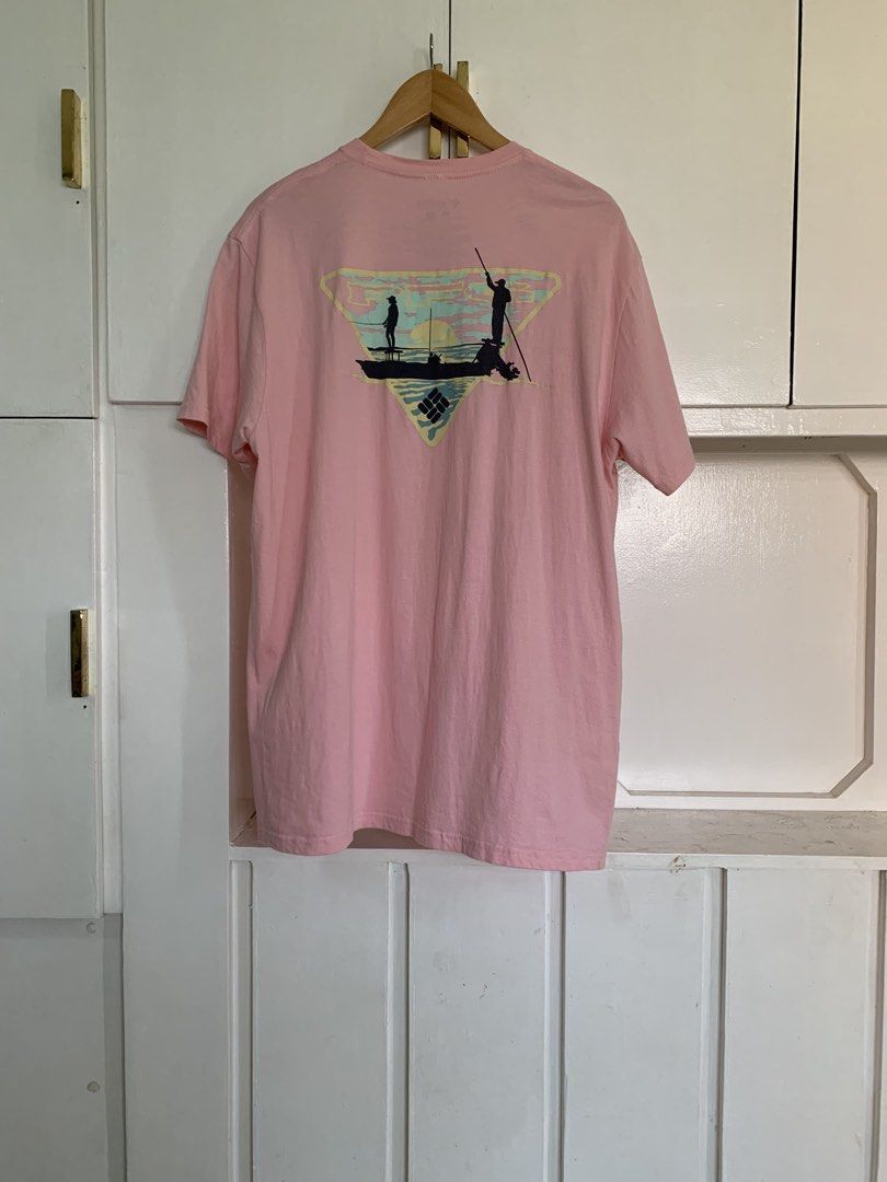 Columbia Printed Tee (Category: Tshirts & Polo Shirts ) located in Muntinlupa City. Submitted by mcnigel84 (Listing ID 1445271017, Image 2). Description: - Columbia PFG T-shirt - Size: XL Tag / 23” x 29” - Back graphic: Fishing scene - Front detail: Columbia logo - Material: Comfortable fabric -New Condition .