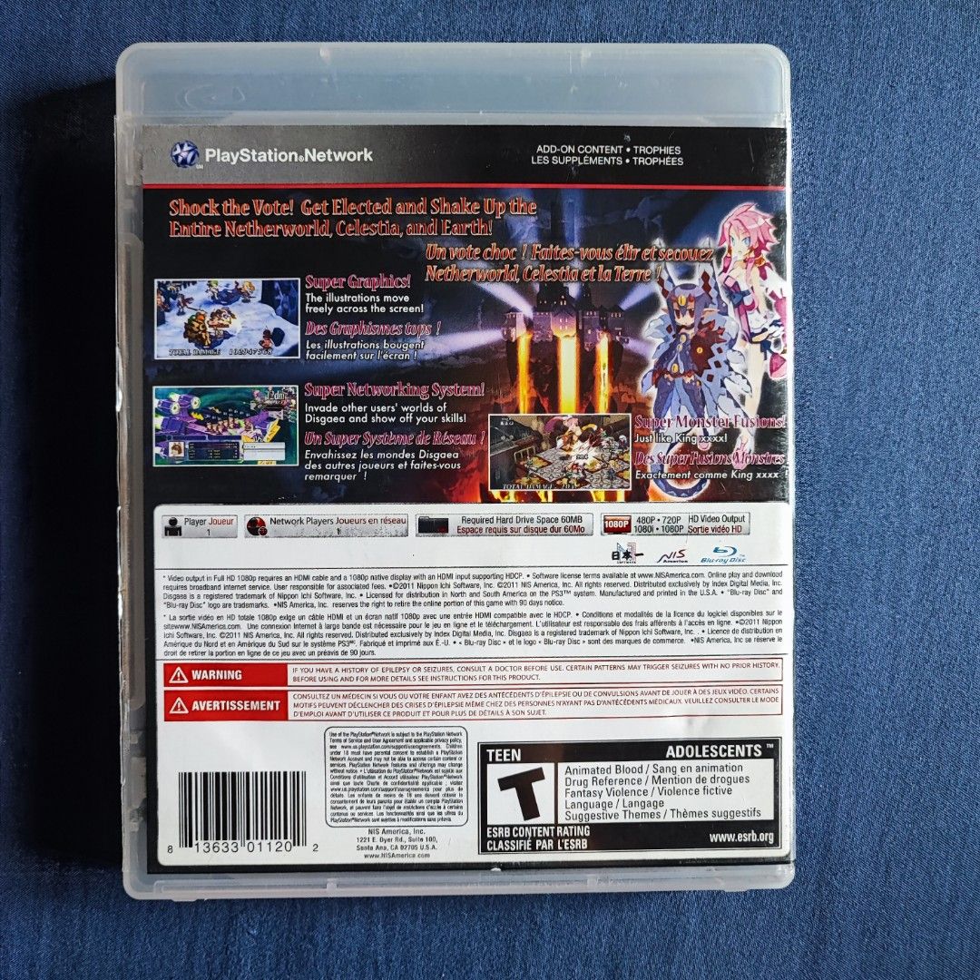 Disgaea 4 A Promise Unforgotten PS3 Game (Category: PlayStation) located in Imus. Submitted by declutter_j9closet (Listing ID 1445297513, Image 2). Description: - Original Disgaea 4: A Promise Unforgotten for PlayStation 3 - NIS America / ESRB version - Includes game disc, case and manual/insert RFS: decluttering. PM for inquiries..