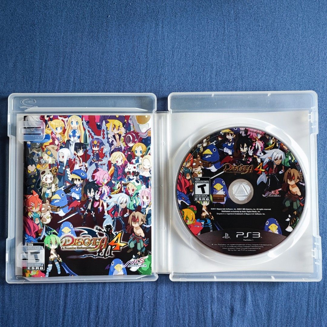 Disgaea 4 A Promise Unforgotten PS3 Game (Category: PlayStation) located in Imus. Submitted by declutter_j9closet (Listing ID 1445297513, Image 3). Description: - Original Disgaea 4: A Promise Unforgotten for PlayStation 3 - NIS America / ESRB version - Includes game disc, case and manual/insert RFS: decluttering. PM for inquiries..