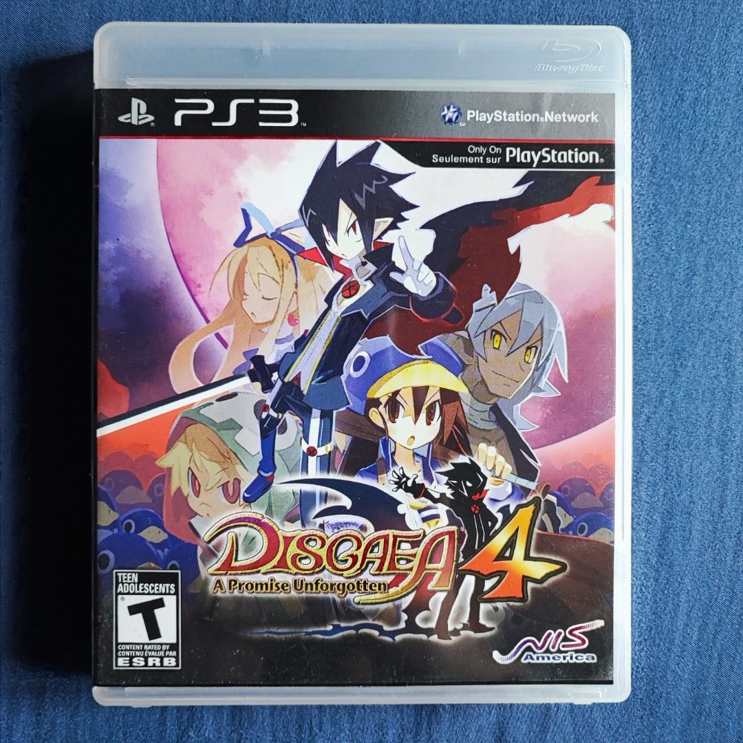 Disgaea 4 A Promise Unforgotten PS3 Game (Category: PlayStation) located in Imus. Submitted by declutter_j9closet (Listing ID 1445297513, Image 1). Description: - Original Disgaea 4: A Promise Unforgotten for PlayStation 3 - NIS America / ESRB version - Includes game disc, case and manual/insert RFS: decluttering. PM for inquiries..