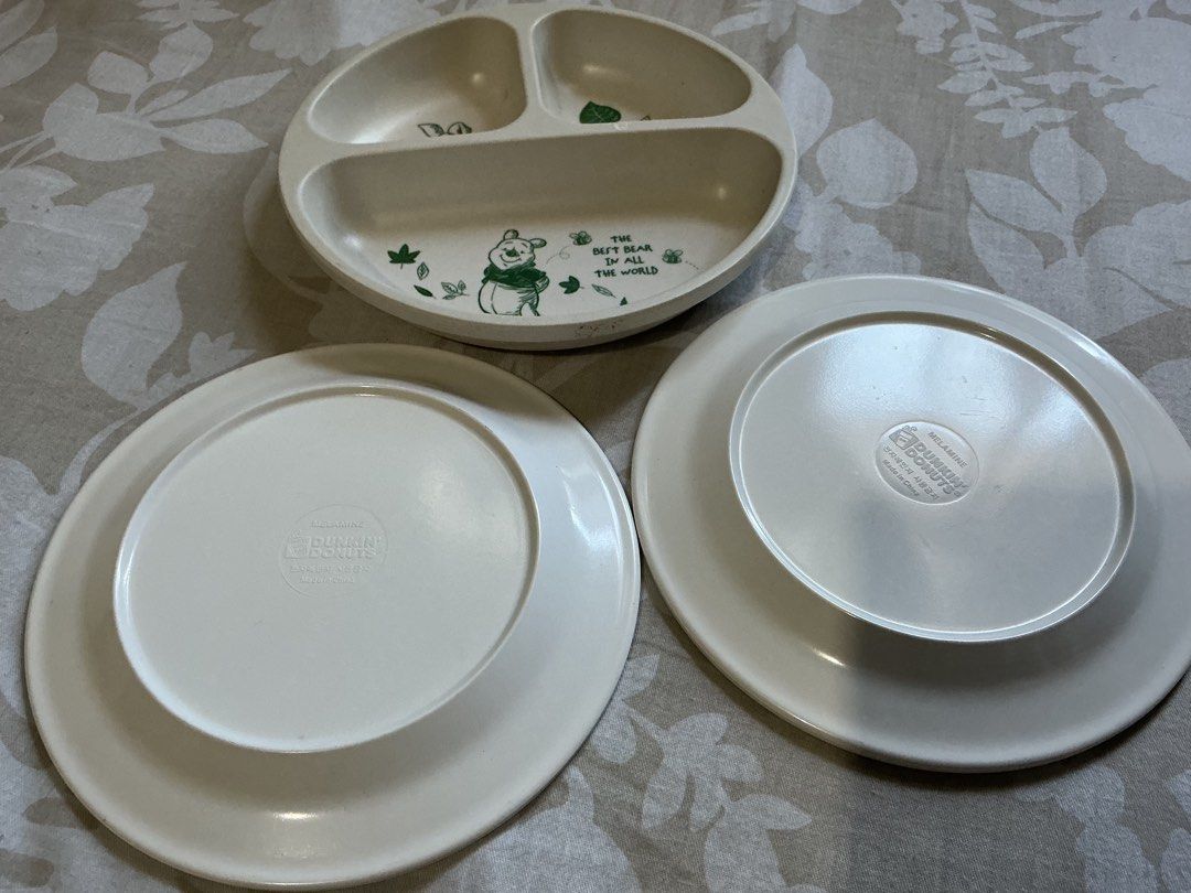 Dunkin’ Donuts melamine ware (Category: Other Kids Furniture) located in Angeles City. Submitted by goodbuysathome (Listing ID 1445418821, Image 2). Description: Dunkin’ Donuts melamine ware 2pcs & daiso pooh kids plate Take all add sf 74 Gcash payment .