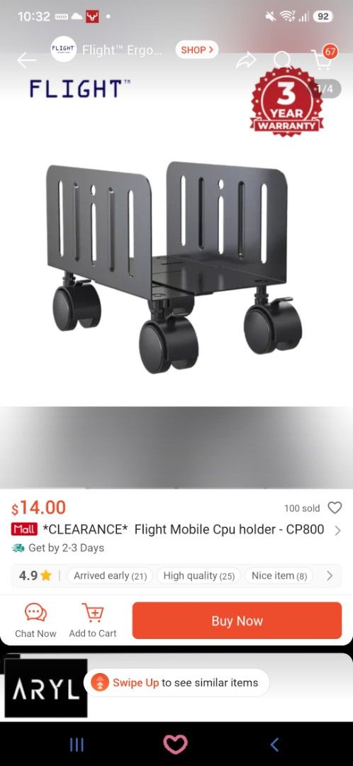 Flight Mobile CPU Holder - CP800489456512208752640