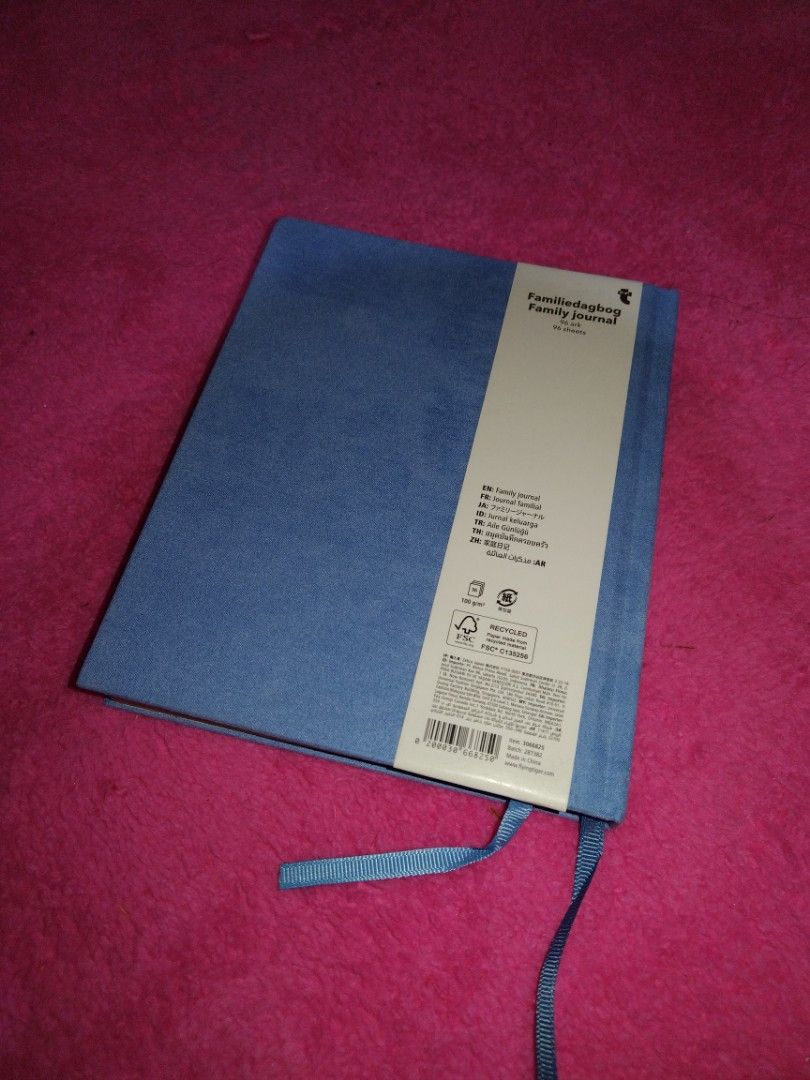 Flying Tiger Family Journal (Category: Stationery & School Supplies) located in Paranaque City. Submitted by KiwiyaDecluts (Listing ID 1445382902, Image 2). Description: Brand new Family Journal No torn pages and is still very clean Its book cover is soft and smooth to touch RFS:Already have a family Journal Pm me for inquiries Shipping fee:50 Jnt MOP:Gcash Cash if meet-up (Spend more than 150 for meet-ups) Can also book lalamove.