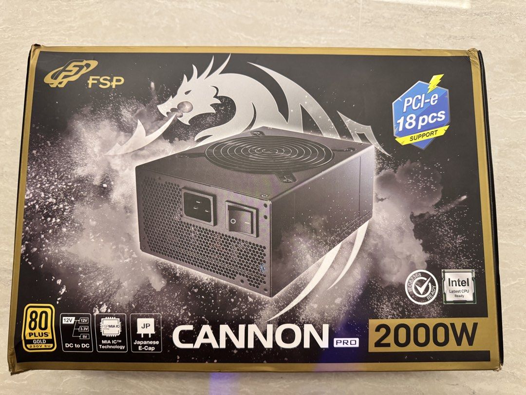 FSP Cannon Pro 2000W 80 Plus Gold Power Supply Unit489455027917301760