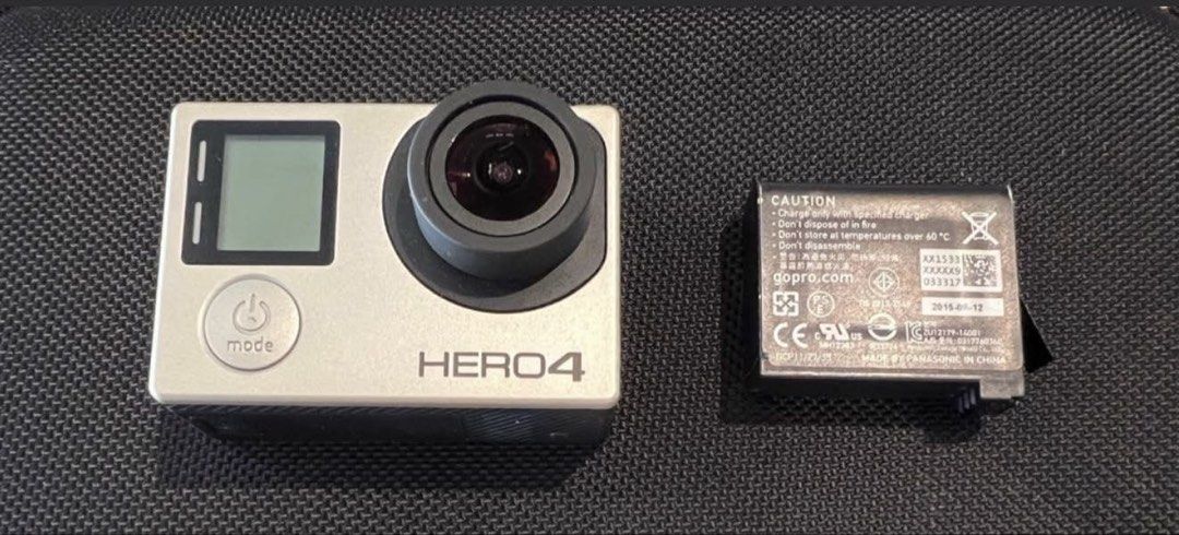 GoPro HERO4 Action Camera with Accessories (Category: Cameras) located in Cavite. Submitted by maddie_12 (Listing ID 1445257402, Image 1). Description: - GoPro HERO4 camera - Waterproof housing with extra backdoors - Various mounting accessories included - Perfect for capturing adventures - Battery included -Black case included -Price negotiable .