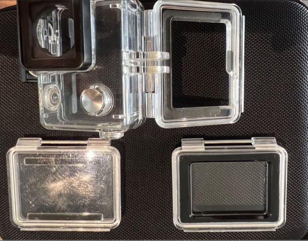 GoPro HERO4 Action Camera with Accessories (Category: Cameras) located in Cavite. Submitted by maddie_12 (Listing ID 1445257402, Image 2). Description: - GoPro HERO4 camera - Waterproof housing with extra backdoors - Various mounting accessories included - Perfect for capturing adventures - Battery included -Black case included -Price negotiable .