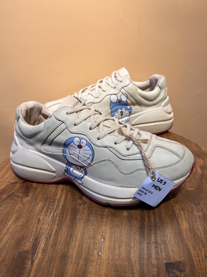 GUCCI RHYTON X DORAEMON | J434 (Category: Sneakers) located in Baguio. Submitted by hajukim_lux (Listing ID 1445395708, Image 1). Description: 📌PLUS SF OUTSIDE BAGUIO 📌DM ME FOR MORE INFO • VISIT OUR PHYSICAL STORE @ 208 SKYWORLD BAGUIO CITY BENGUET. 📌WE ARE OPEN DAILY 9:30 - 7:00 PM SEE YOU 🔥❤️.