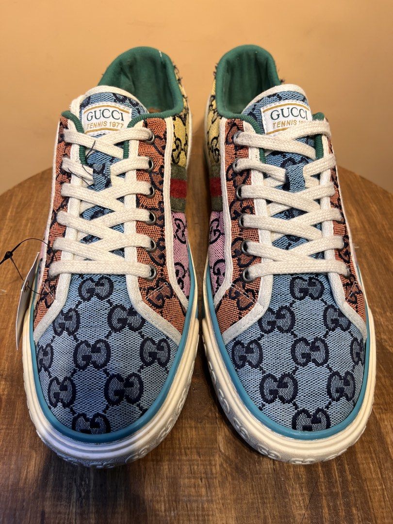 GUCCI TENNIS 1977 MULTICOLOR | J97 (Category: Sneakers) located in Baguio. Submitted by hajukim_lux (Listing ID 1445391206, Image 2). Description: 📌PLUS SF OUTSIDE BAGUIO 📌DM ME FOR MORE INFO • VISIT OUR PHYSICAL STORE @ 208 SKYWORLD BAGUIO CITY BENGUET. 📌WE ARE OPEN DAILY 9:30 - 7:00 PM SEE YOU 🔥❤️.