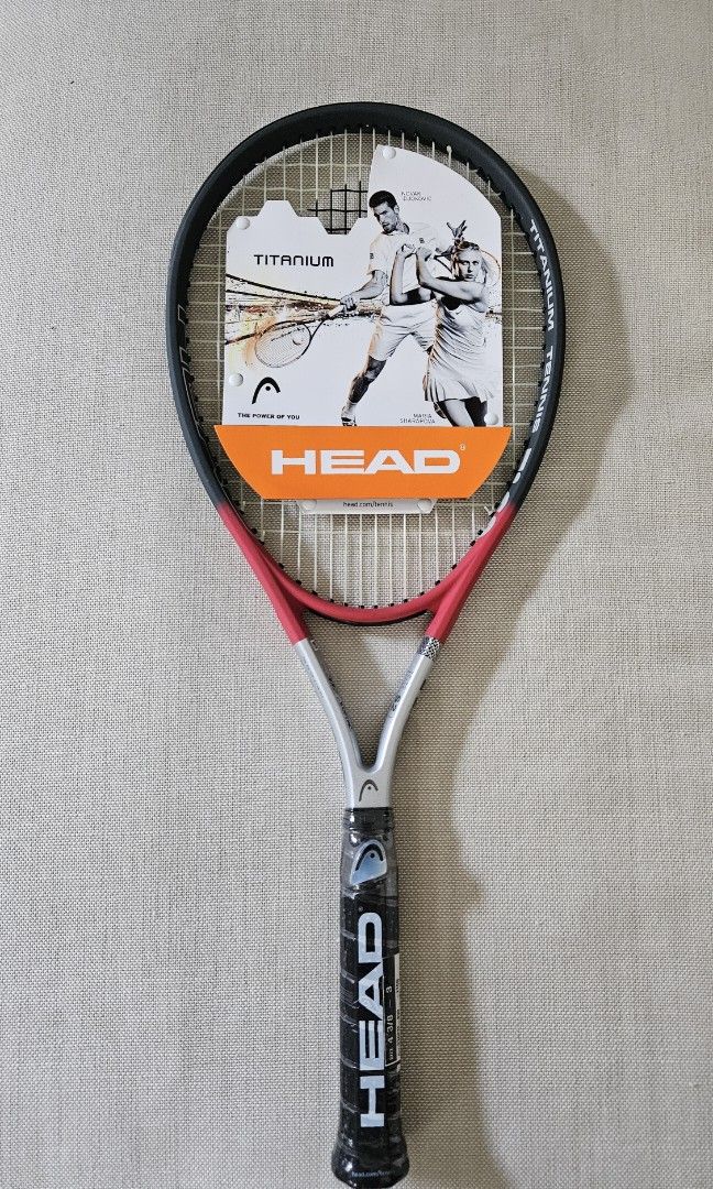 Head Ti S2 (Strung) Tennis Racket (Category: Racket and Ball Sports) located in Quezon City. Submitted by beabaron (Listing ID 1445370383, Image 1). Description: Brand New, Never Used "The lightweight all-around racket" > Titanium fabric provides stability and control > Grip Size: 3 or 4 3/8 > Weight: 245g > Head size: 102 sq. in > Color: black and red > Balance: 360mm.