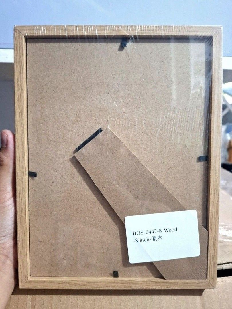 Hollow box 8-Inch Shadow Box Display (Category: Frames & Pictures) located in Quezon City. Submitted by an.marie (Listing ID 1445330829, Image 3). Description: - Original wood finish photo frame - Can be used as a shadow box for keepsakes - Size: 8 inches - Includes stand for tabletop display - Protective plastic film still on glass - Ideal for DIY projects or gifting.
