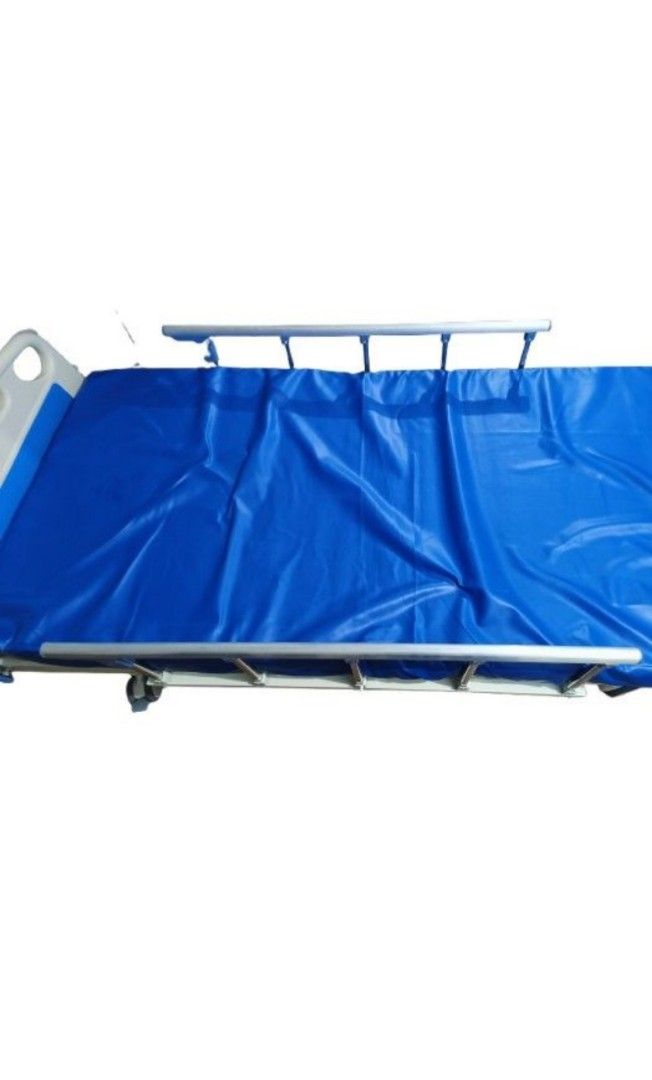 2-Crank Manual Hospital Bed with Overbed Table (Category: Medical Supplies & Tools) located in Quezon City. Submitted by Think_Like_Chinita (Listing ID 1445372863, Image 3). Description: 🛏️ Description: A durable and comfortable 2-Crank Manual Hospital Bed designed for home care, clinics, and hospital use. It features a sturdy steel frame, side safety rails, and smooth-rolling caster wheels for easy mobility. The bed includes a comfortable water