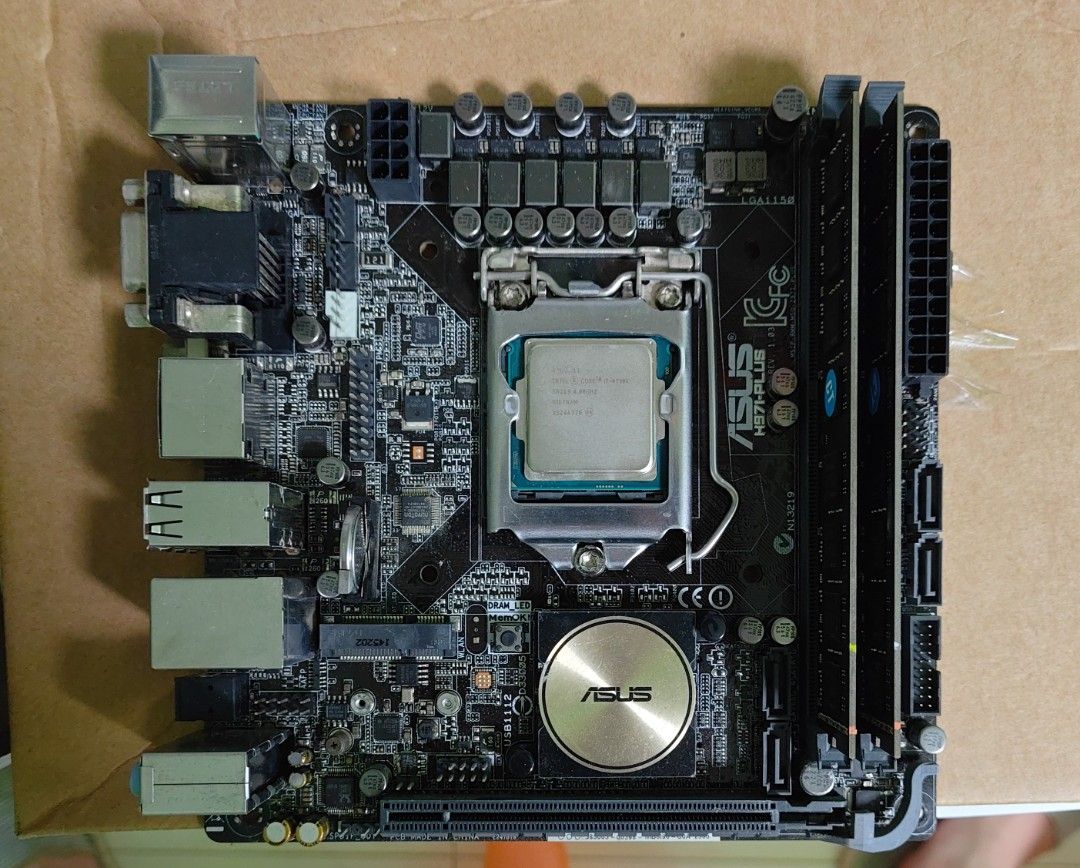 マザーボード h97-plus i7 4790k ddr3 16GB Intel i7-4790K + ASUS H97I-PLUS Mini-ITX Motherboard + 16GB RAM
