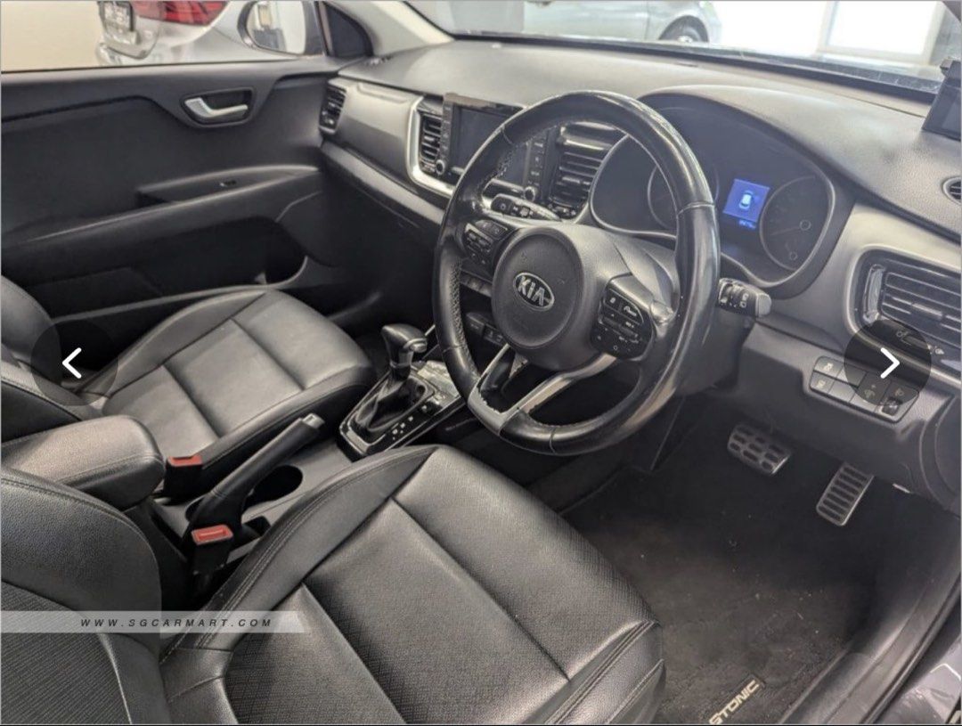 Kia Stonic 1.0T SX Sunroof (A) (Category: Used Cars) located in Singapore. Submitted by ware.house (Listing ID 1445357611, Image 3). Description: Kia Stonic 1.0 DCT SR. Dark grey exterior. Black leather interior. Automatic transmission. This car has a clean interior and exterior. Ready for a new owner. Contact me for more details. Car went for STA check on the 14 jun 2026 and all the wear and tear listed in the report has been replaced. I can pro