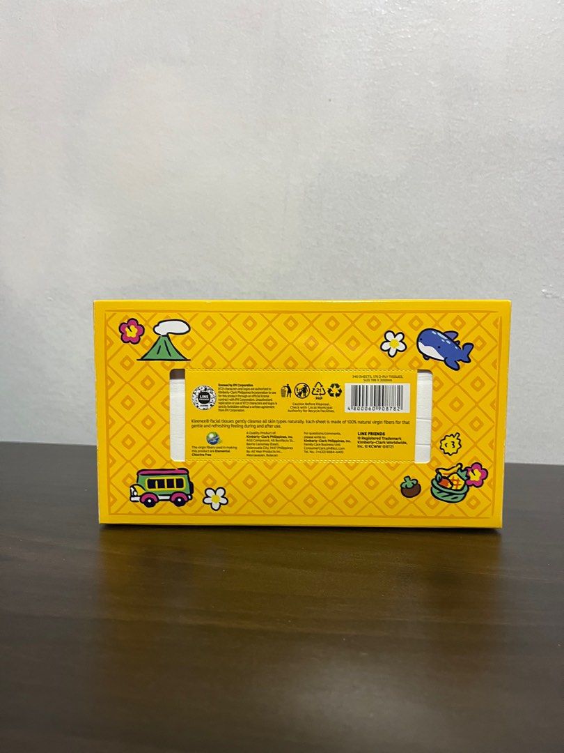 Kleenex BT21 (random color) 2ply x 170 sheets (Category: Sanitary Hygiene) located in Caloocan City. Submitted by bloomstoday (Listing ID 1445244249, Image 3). Description: 3 boxes is 350 per box is 115 .