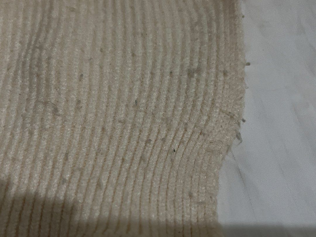 Knitted Vest Top (Category: Others Tops) located in Quezon City. Submitted by yan.declutter (Listing ID 1445341465, Image 2). Description: FREE if you buy any on my listings! Color: Cream Size: Medium - Large Flaws: May mga himulmol pero di ganon karami sa outer part, mostly sa inner; May blue stain sa lower side ng fabric idk if washable pero barely noticeable naman when worn. .