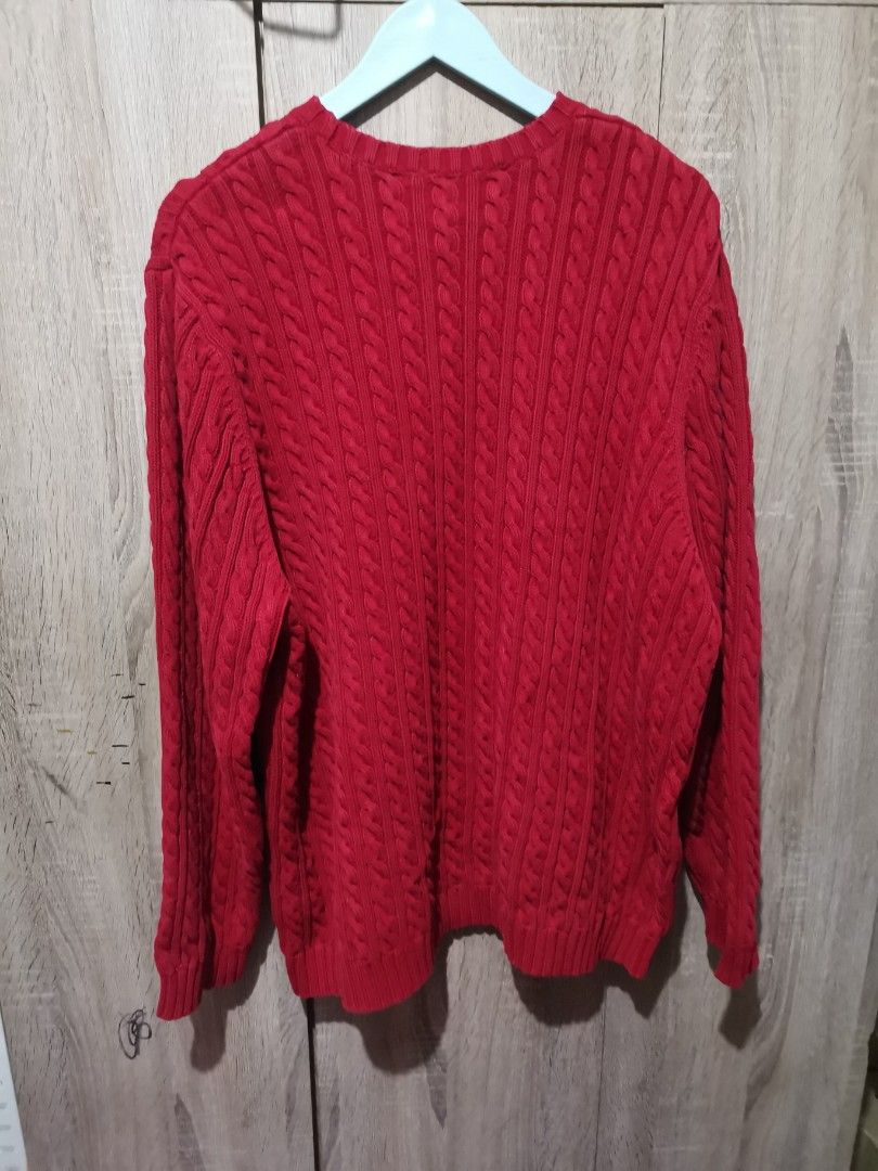 Lauren Ralph Lauren red cable wire knitted (Category: Coats, Jackets and Outerwear) located in San Pedro. Submitted by thriftersthrift (Listing ID 1445414834, Image 2). Description: Width(inches) :23 Length(inches) :27 Good condition Already wash Color rate : 9.5 /10 🌵ALL ITEMS ARE FROM UKAY BALE SO MANAGE YOUR EXPECTATION 🌵 ASK SELLER FOR MORE INFORMATION COLOR MAY CHANGE TRU LIGHTING.