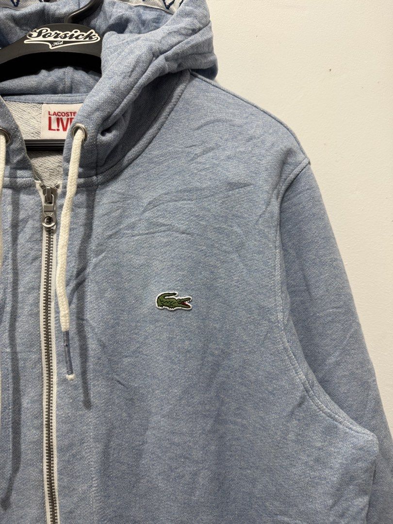Live lacoste hoodie zip jacket as new (Category: Coats, Jackets and Outerwear) located in Sorsogon. Submitted by jovert_23alviz (Listing ID 1445371035, Image 2). Description: Size 5 Dimes 21.5x26 As new condition No issue Message for other details.