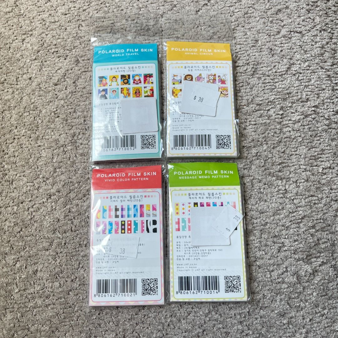 LKF Polaroid Film Skin (Category: Other Photography Accessories) located in Quezon City. Submitted by prelovedbygirliess (Listing ID 1445302804, Image 2). Description: Authentic Brand New 4 Designs, no flaws SRP $38 each 10/10 condition.