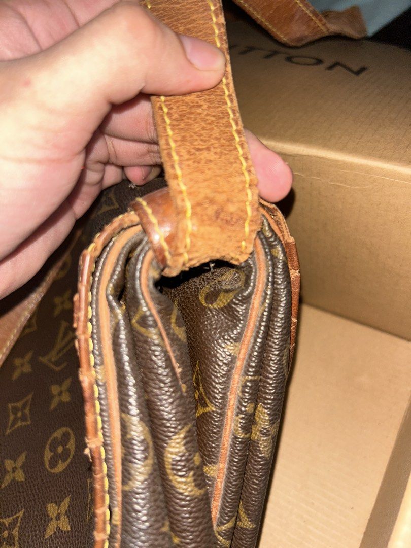 Louis Vuitton Saumur 35 (Category: Luxury Bags & Wallets) located in Boac. Submitted by ltalysfinest (Listing ID 1445354513, Image 2). Description: - Authentic vintage Louis Vuitton shoulder bag - Classic monogram canvas - Interior lining is intact - Ideal for restoration projects or pre-loved LV enthusiasts HAS ISSUES! they are shown in the picture. Quoted 5k for repairs in Mr. Quickie. I don’t want to get it repaired na. Kayo na lang magpaayos 