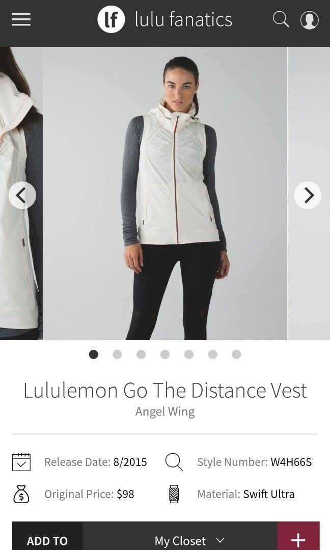 Lululemon go the distance vest dot 6 (Category: Activewear) located in San Pedro. Submitted by thriftersthrift (Listing ID 1445414727, Image 1). Description: Width(inches) :14 Length(inches) :23.5 Good condition Already wash Color rate : 9.5 /10 🌵ALL ITEMS ARE FROM UKAY BALE SO MANAGE YOUR EXPECTATION 🌵 ASK SELLER FOR MORE INFORMATION COLOR MAY CHANGE TRU LIGHTING.