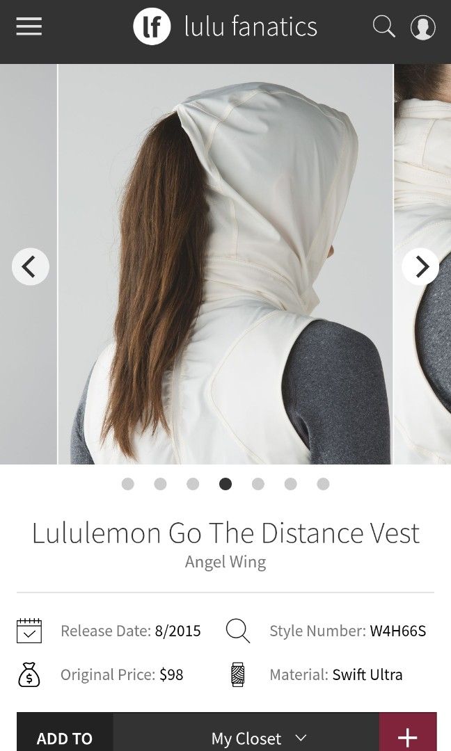Lululemon go the distance vest dot 6 (Category: Activewear) located in San Pedro. Submitted by thriftersthrift (Listing ID 1445414727, Image 3). Description: Width(inches) :14 Length(inches) :23.5 Good condition Already wash Color rate : 9.5 /10 🌵ALL ITEMS ARE FROM UKAY BALE SO MANAGE YOUR EXPECTATION 🌵 ASK SELLER FOR MORE INFORMATION COLOR MAY CHANGE TRU LIGHTING.