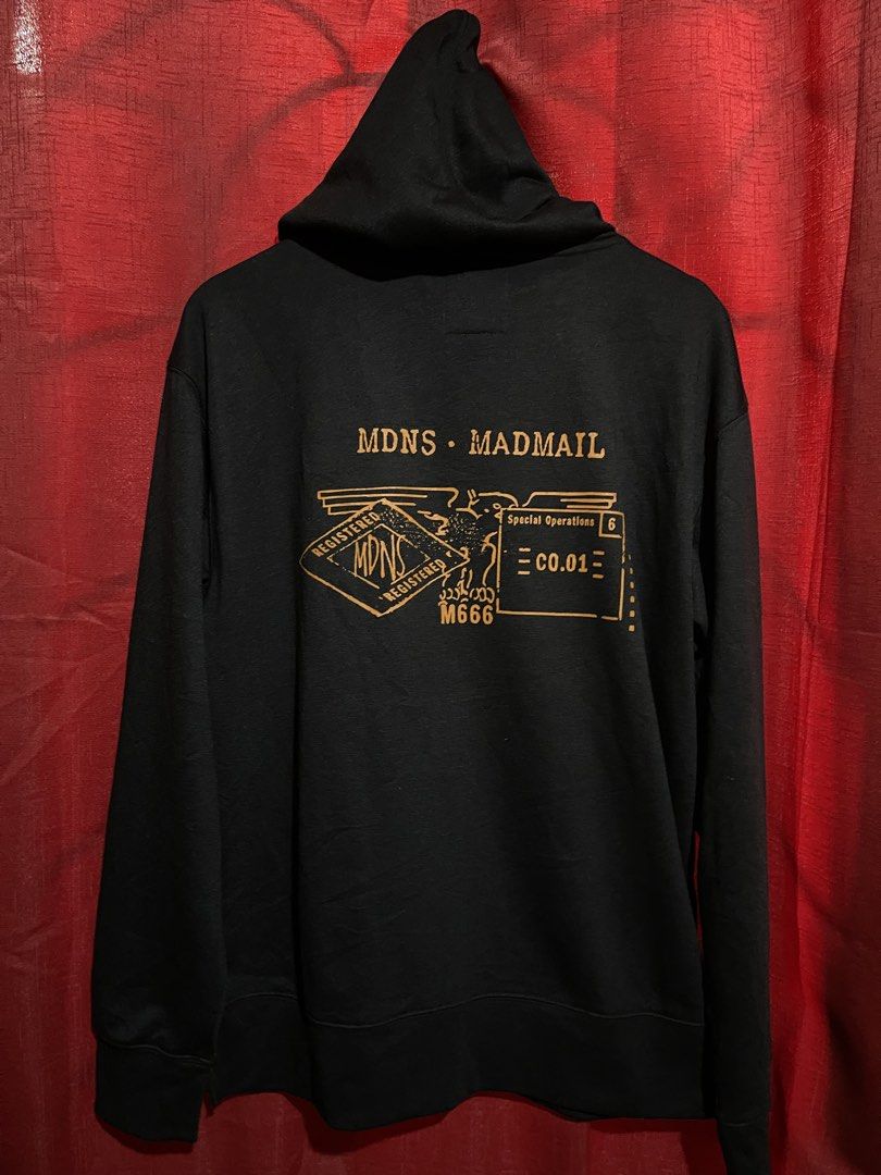 Madness Madmail QuarterZip Hoodie (Category: Hoodies) located in Angeles City. Submitted by andreiboughts (Listing ID 1445389709, Image 2). Description: Length: 27.5 Waist: 23 Condition: 10/10 Color rate: 10/10 Issue (s): None Excellent Condition .