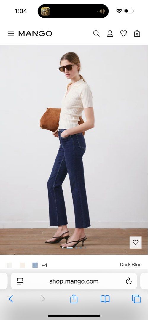 Mango Sienna Flarred Cropped Jeans Denim Pants (Category: Jeans) located in Quezon City. Submitted by kmv_shop (Listing ID 1445274908, Image 3). Description: Can fit 23-25 .