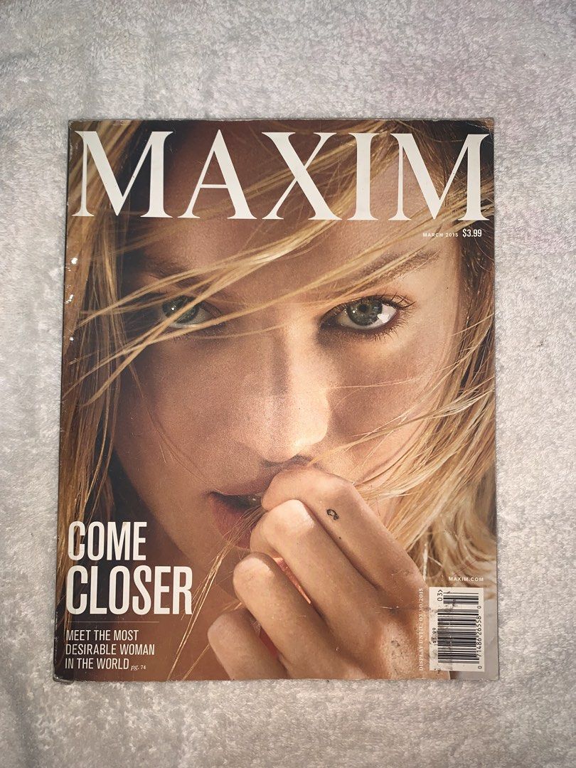 Maxim Magazine US (Category: Magazines) located in Iloilo. Submitted by magazinehoarder (Listing ID 1445415578, Image 2). Description: Take All for 1400 On the covers: Candice Swanepoel (200) Lily Aldridge (200) Taylor Swift (Hot 100 Women 2015) (200) Charli XCX (200) Emily Didonato (200) Isabeli Fontana (200) Idris Elba (200) Mode of payment: Gcash Shipping method: Flash Express.