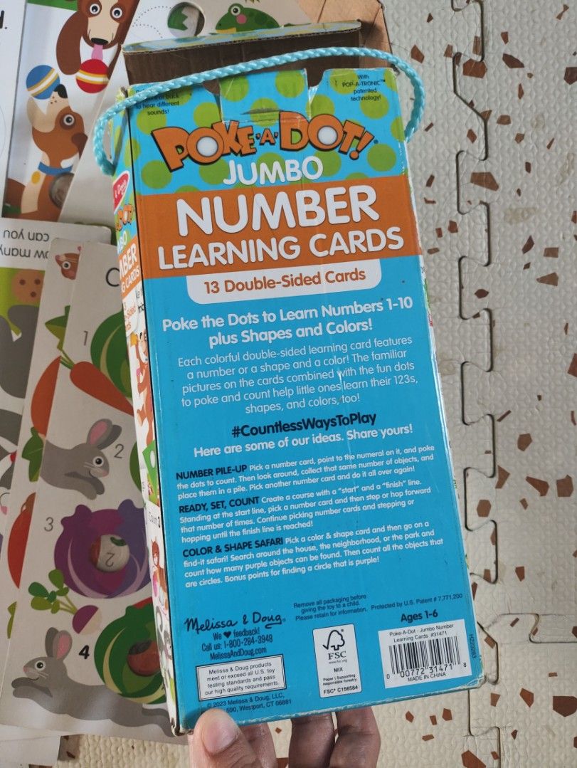 Melissa and Doug Poke a Dot Flash Cards (Category: Infant Playtime) located in Taguig. Submitted by cleanupmomma (Listing ID 1445419106, Image 2). Description: Please take time to read ❤️ EUC Complete Thick material perfect for small hands hehe dented box Numbers and Shapes wyiwyg.