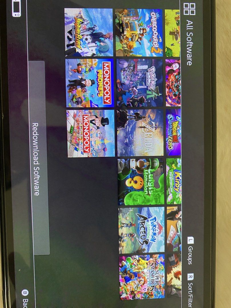 Nintendo Switch Console with 512GB SD Card and Games (Category: Nintendo) located in Caloocan City. Submitted by rjane1204 (Listing ID 1445248513, Image 3). Description: - Nintendo Switch Console - SanDisk Extreme 512GB microSD Card included -Jailbreak - Loaded with games: - Overcooked 2 - Monopoly - Pokemon Legends: Arceus - Zelda: Breath of the Wild - Luigi's Mansion 3 - Kirby - Plants vs Zombies - Super Smash Bros. Ultimate - NBA 2K26 - Hitman