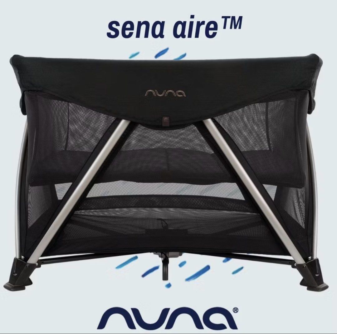Nuna Sena Aire Travel Crib (Category: Cots & Cribs) located in Manila. Submitted by ririkah (Listing ID 1445407336, Image 1). Description: - Nuna Sena Aire travel crib - Mesh sides for excellent airflow - Simple to set up and take down - Folds compactly for easy travel - Ideal for naps and playtime on the go - Ensures baby's comfort and safety anywhere.