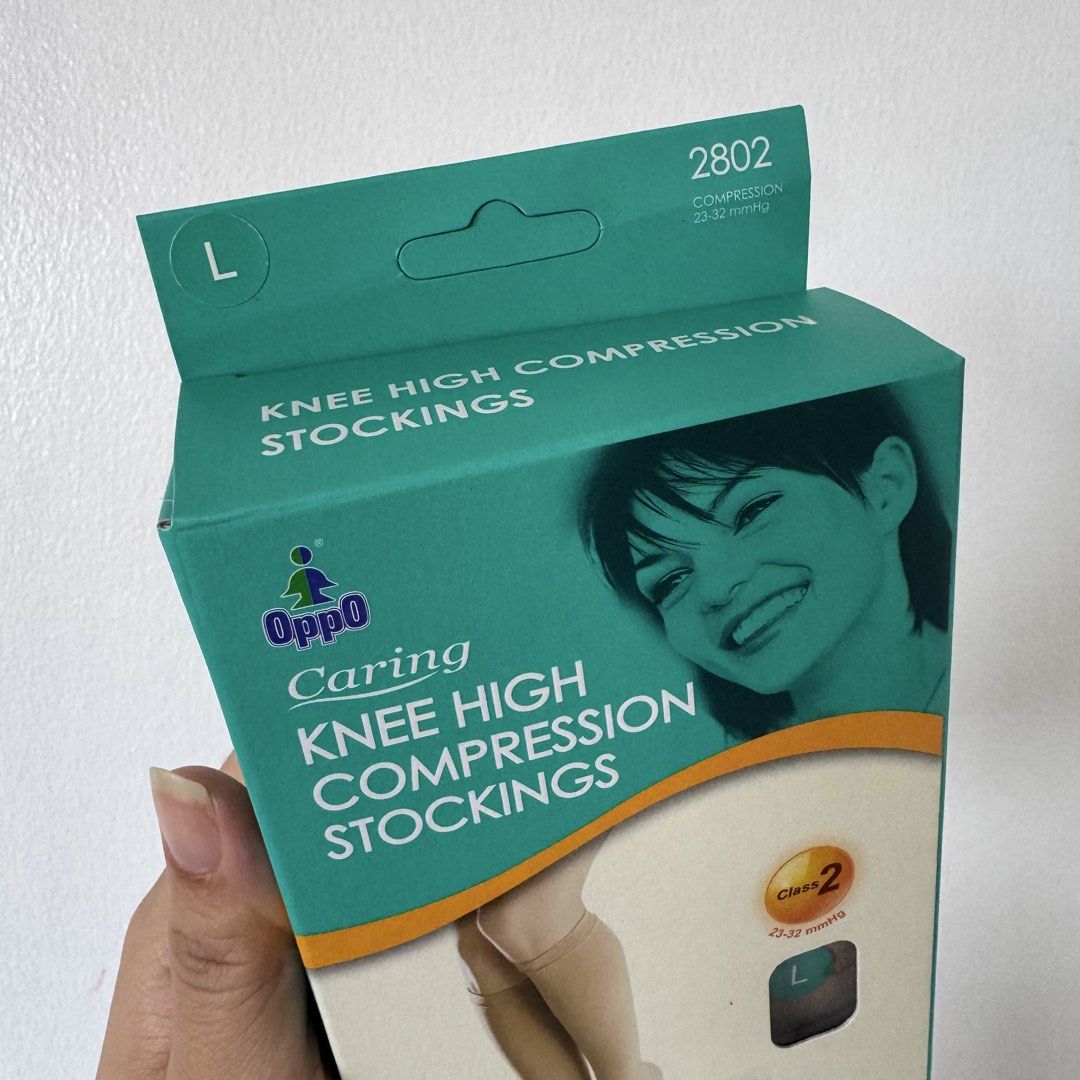OPPO Knee High Compression Stocking (Class 2) 20pcs Bundle (Category: Braces, Support & Protection) located in Manila. Submitted by miskym (Listing ID 1445258810, Image 3). Description: Wholesale Price: 1,125.00/ea for 20pcs 1,195.00/ea for 10pcs 1,270.00/ea for 5pcs Retail Price: 1,404.00 S-XL size available ONHAND & READY TO SHIP! .