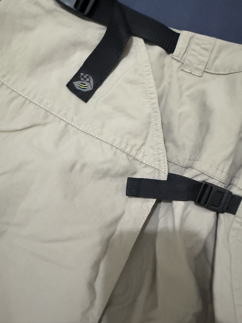Outdoor Cargo Skirt with Buckle Straps (Category: Shorts) located in Orani. Submitted by keyychain (Listing ID 1445339751, Image 3). Description: - Khaki cargo shorts - Adjustable buckle straps on waist and sides .