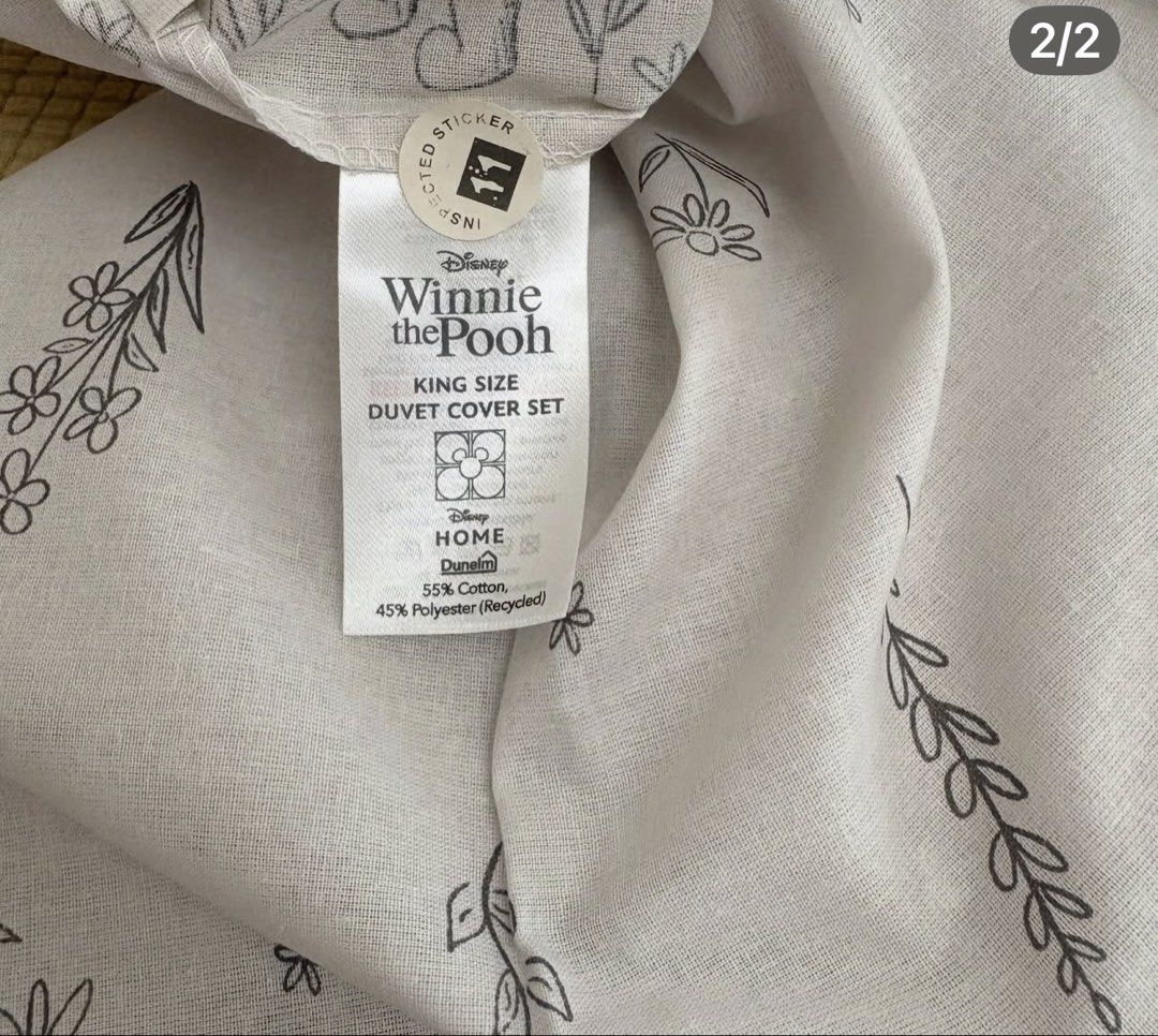 Pair Winnie the Pooh Pillowcases disney (Category: Bedding & Towels) located in Quezon City. Submitted by myextras (Listing ID 1445366866, Image 2). Description: By Dunelm x disney winnie the pooh envelope close, 20x30” poly cotton material 4 pairs available.