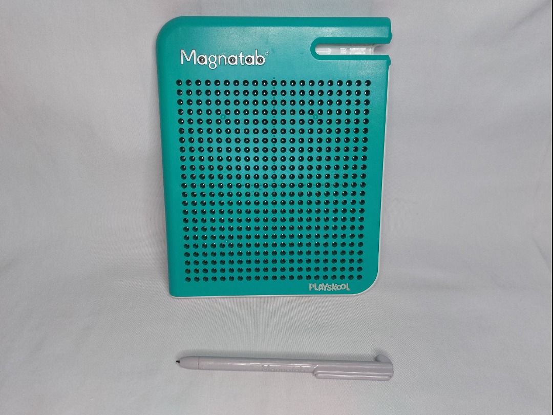 Playskool Magnatab Free Drawing Tablet with Stylus (Category: Educational & Learning Toys) located in Paranaque City. Submitted by ca.firstonlinebiz (Listing ID 1445259986, Image 2). Description: Preloved Playskool Magnatab Free Drawing Tablet in Teal - Includes original stylus - Sensory Educational toy - Ideal for creative and imaginative kids - Fun and easy to use for hours of entertainment - Signs of usag, light scratches. Loc. Greenheights Pa