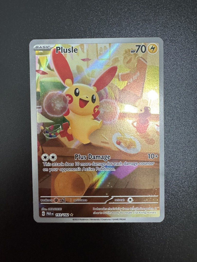 Plusle #193 (Category: Raw Cards) located in Singapore. Submitted by mw_kickz (Listing ID 1445313246, Image 1). Description: WTS @$60 Meetups only at Sengkang/Buangkok/Punggol.
