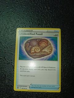 unidentified fossil pokemon card (No Foil / Rare) Uncommon And Rare Only, Toys & Collectibles, Trading Cards, Raw Singles on Carousell This is of the Uncommon rarity. Unidentified Fossil 157/189, Astral Radiance
