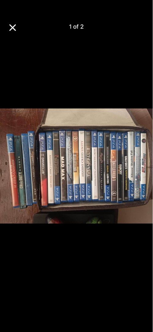 PS4 Console Bundle: 3 Controllers & 20Games (Category: PlayStation) located in Manila. Submitted by renzelleann (Listing ID 1445310642, Image 2). Description: Selling my PlayStation 4 (PS4) 1TB because it is no longer being used. 📌 Details: • PS4 1TB storage capacity • Includes 20pcs game discs • Complete set (please inquire for exact inclusions) • Good working condition • Perfect for gaming or collection Slightly negotiable for serious buyers o