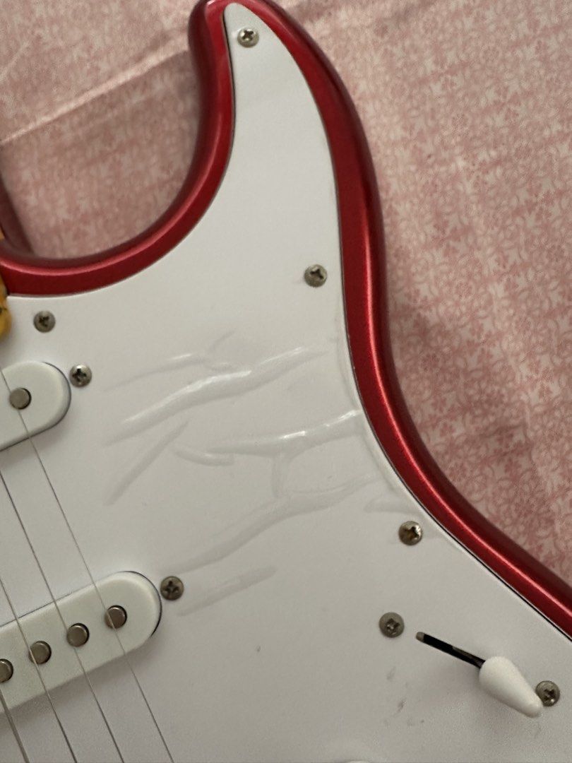 Pulse Stratocaster Electric Guitar (Category: Musical Instruments) located in Baliuag. Submitted by weartogo.13 (Listing ID 1445271823, Image 3). Description: used once or twice only sobrang kinis walang gasgas di pa natatanggal yung plastic kasi di naman nagamit halos with bag and wires free guitar pick Also selling RJ Amplifier 30 watts used once with box with manual Discounted price if bibilin pareho .