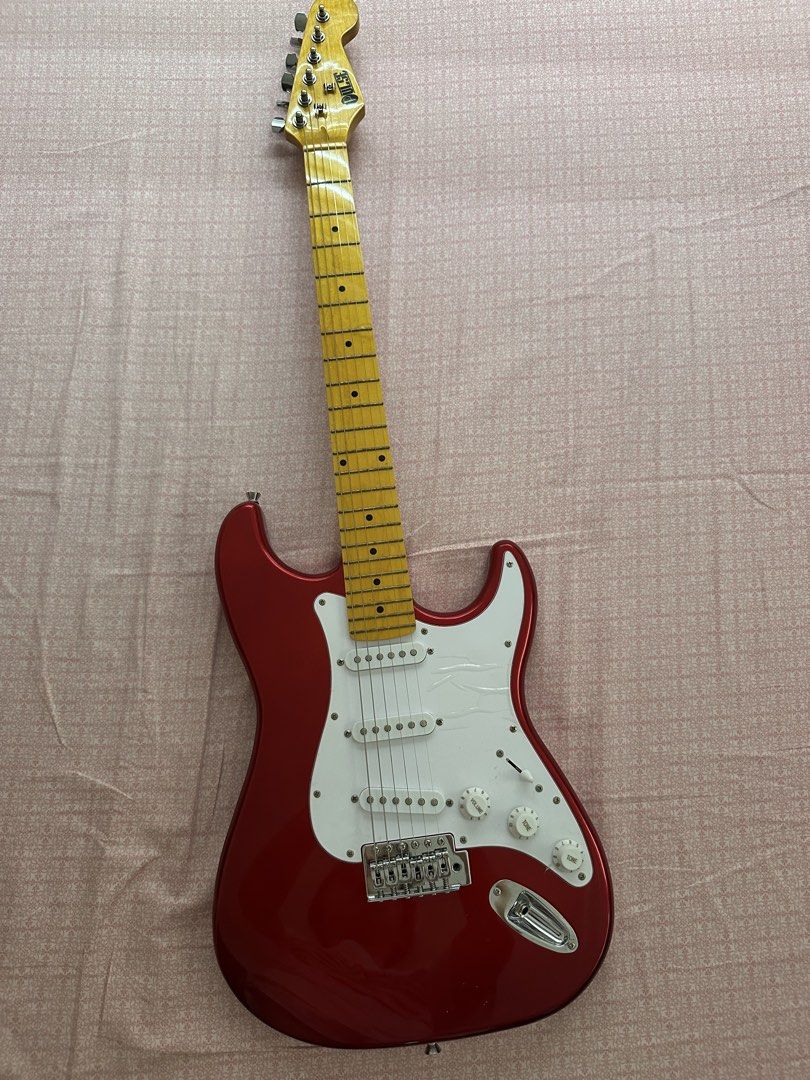 Pulse Stratocaster Electric Guitar (Category: Musical Instruments) located in Baliuag. Submitted by weartogo.13 (Listing ID 1445271823, Image 2). Description: used once or twice only sobrang kinis walang gasgas di pa natatanggal yung plastic kasi di naman nagamit halos with bag and wires free guitar pick Also selling RJ Amplifier 30 watts used once with box with manual Discounted price if bibilin pareho .