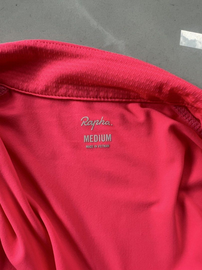 Rapha Cycling Jersey - Medium - Pink & Teal (Category: Activewear) located in Quezon City. Submitted by johnsagui (Listing ID 1445256244, Image 3). Description: Original Rapha Cycling Jerseys – Size Medium Selling two original Rapha cycling jerseys in excellent used condition. 🚴 Includes: * Rapha Short Sleeve Jersey – High Visibility Pink * Rapha Long Sleeve Jersey – Mint/Aqua Features: ✔ Original Rapha ✔ Premium cycling apparel ✔ Full-length zi