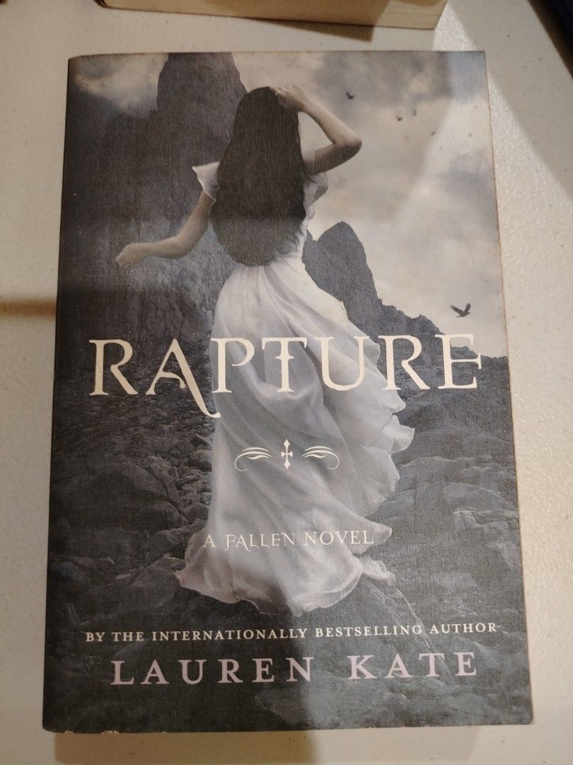 Rapture A Fallen Novel by Lauren Kate (Category: Storybooks) located in Antipolo. Submitted by dmb_23 (Listing ID 1445296808, Image 2). Description: - Rapture by Lauren Kate - Final book in the Fallen series - Paperback edition - Genre: Fantasy Romance - Themes: Angels, Demons, Rewriting History - Perfect for fans of the Fallen series.