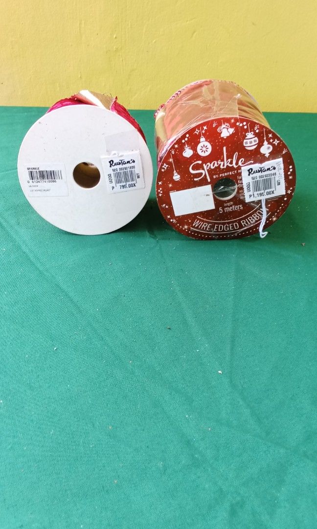 Shiny Marroon Red Velvet Ribbon (Category: Hair Accessories) located in Rizal. Submitted by ellengreen18 (Listing ID 1445323045, Image 3). Description: 4" x 5Y - Orig. Price: P1,195 sells only for P250 2.5" x 5M - Orig. Price: P795 sells only for P200 Sparkle Brand from Rustans MOP: Gcash only Sf for buyer's account Deliver thru Lalamove,Grab or JNT.