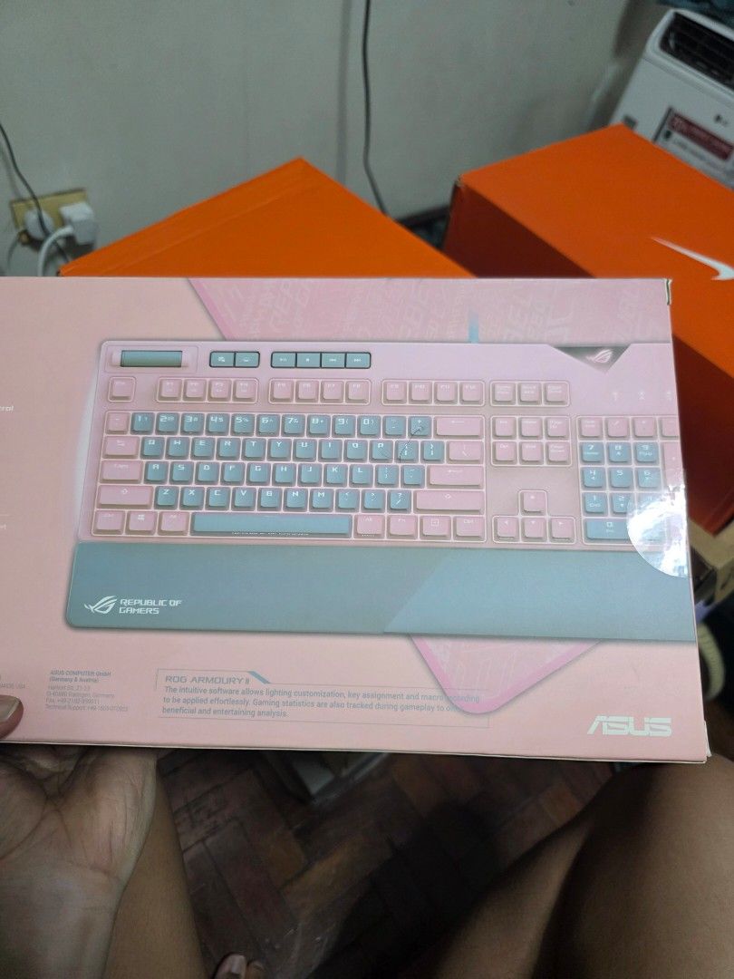 Rog Strix Flare Pink (Category: Computer Keyboard) located in Manila. Submitted by AlexanderDenver (Listing ID 1445332333, Image 3). Description: for sale rog 2pcs avaiable.