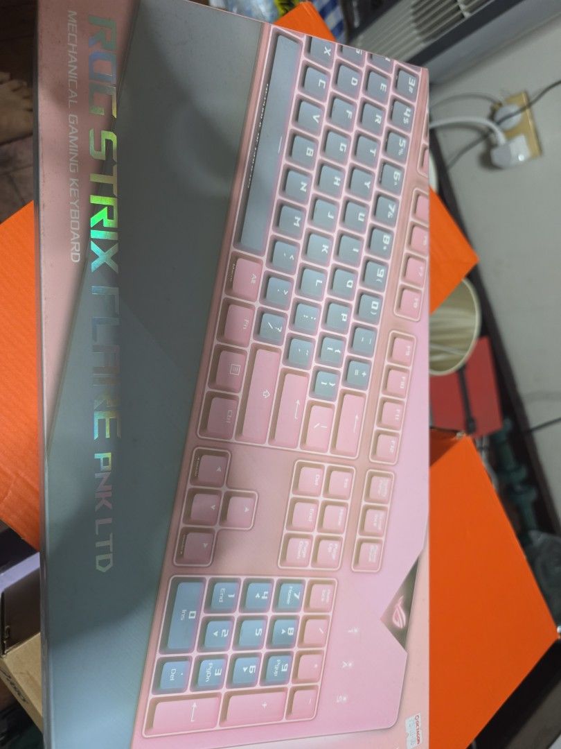 Rog Strix Flare Pink (Category: Computer Keyboard) located in Manila. Submitted by AlexanderDenver (Listing ID 1445332333, Image 1). Description: for sale rog 2pcs avaiable.