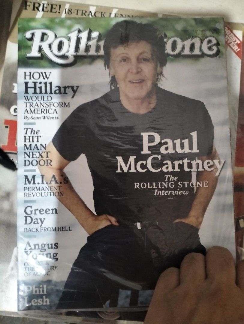 Rolling stone magazine featuring Paul McCartney interview (issue Aug. 2016) (Category: Magazines) located in Manila. Submitted by jhenaloymerchandise (Listing ID 1445294709, Image 1). Description: Rolling stone magazine featuring Paul McCartney interview (issue Aug. 2016) = ₱350 made in USA.
